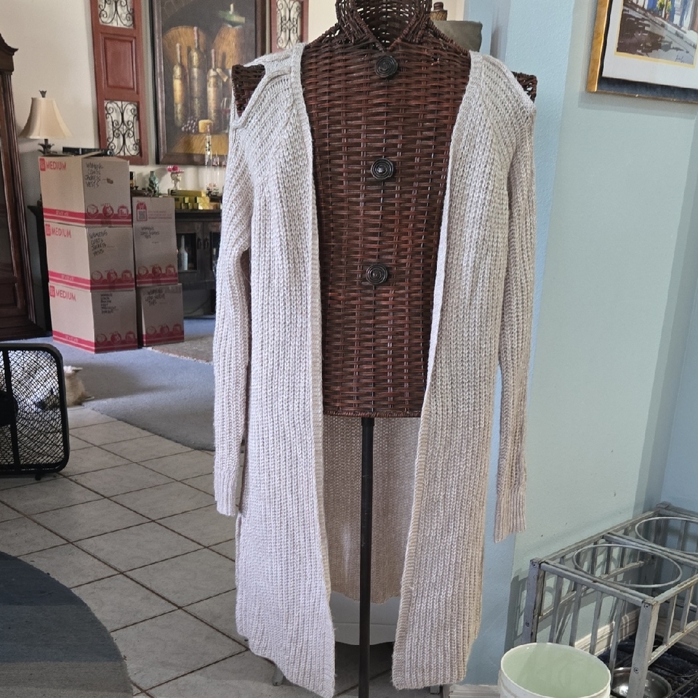 Ohmg Cream Knit Cardigan